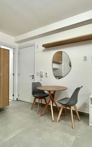 Studio para alugar com 35m², 1 quarto e sem vaga Studio para alugar com 35m², 1 quarto e sem vagaSala