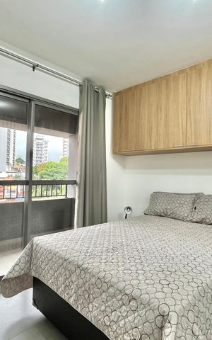 Studio para alugar com 35m², 1 quarto e sem vaga Studio para alugar com 35m², 1 quarto e sem vagaQuarto