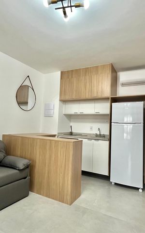 Studio para alugar com 35m², 1 quarto e sem vaga Studio para alugar com 35m², 1 quarto e sem vagaSala