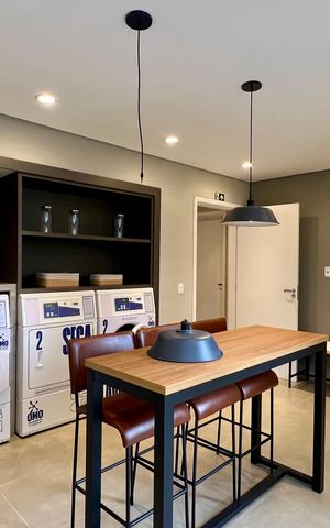 Studio para alugar com 25m², 1 quarto e sem vaga Studio para alugar com 25m², 1 quarto e sem vagaLavanderia