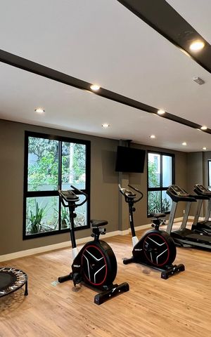 Studio para alugar com 25m², 1 quarto e sem vaga Studio para alugar com 25m², 1 quarto e sem vagaAcademia