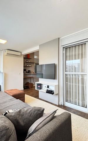 Apartamento à venda com 54m², 1 quarto e 1 vagaVaranda