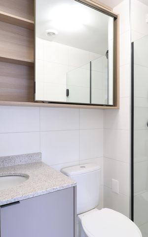 Studio para alugar com 32m², 1 quarto e sem vagaBanheiro