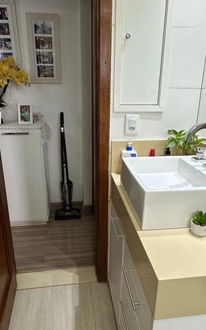 Apartamento à venda com 66m², 3 quartos e 2 vagasBanheiro