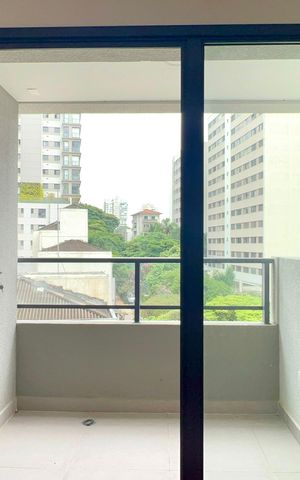 Studio à venda com 24m², 1 quarto e sem vagaVaranda