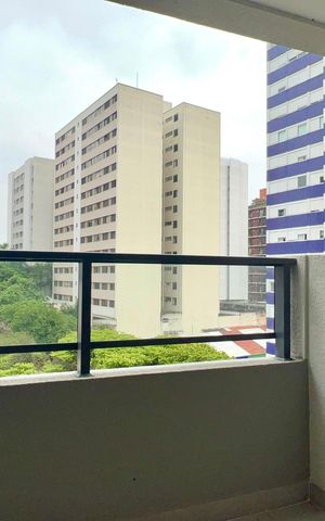 Studio à venda com 24m², 1 quarto e sem vagaVaranda