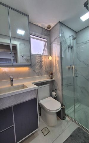 Apartamento à venda com 91m², 3 quartos e 2 vagas Apartamento à venda com 91m², 3 quartos e 2 vagasBanheiro