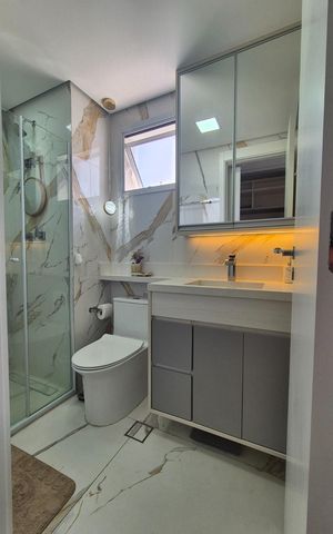 Apartamento à venda com 91m², 3 quartos e 2 vagas Apartamento à venda com 91m², 3 quartos e 2 vagasBanheiro