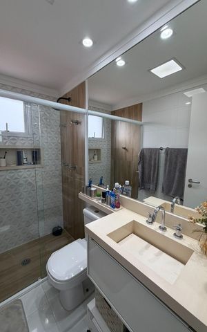 Apartamento à venda com 73m², 2 quartos e 2 vagas Apartamento à venda com 73m², 2 quartos e 2 vagasBanheiro 2
