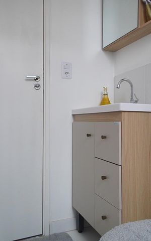 Apartamento à venda com 43m², 2 quartos e 1 vagaBanheiro Corredor