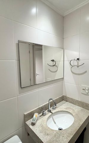 Apartamento para alugar com 127m², 3 quartos e 2 vagas Apartamento para alugar com 127m², 3 quartos e 2 vagasBanheiro da Suíte 1