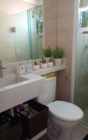 Apartamento à venda com 44m², 2 quartos e 1 vaga Apartamento à venda com 44m², 2 quartos e 1 vagaBanheiro