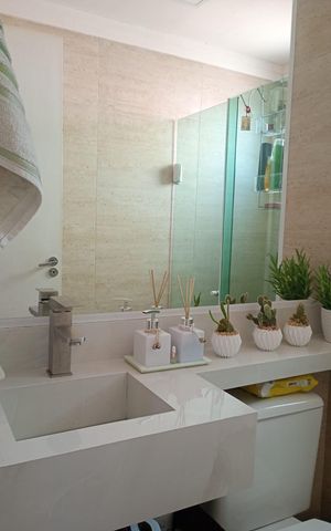 Apartamento à venda com 44m², 2 quartos e 1 vaga Apartamento à venda com 44m², 2 quartos e 1 vagaBanheiro