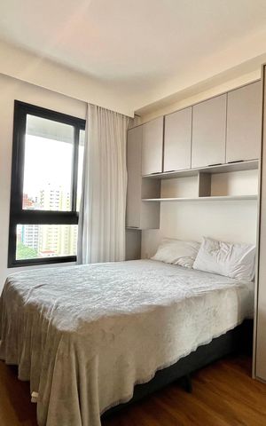 Apartamento à venda com 26m², 1 quarto e sem vaga Apartamento à venda com 26m², 1 quarto e sem vagaSala/Quarto