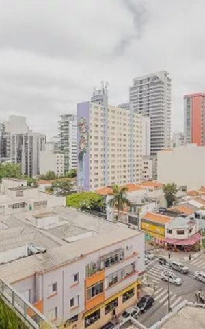 Apartamento para alugar com 34m², 1 quarto e 1 vaga Apartamento para alugar com 34m², 1 quarto e 1 vagaVista da janela