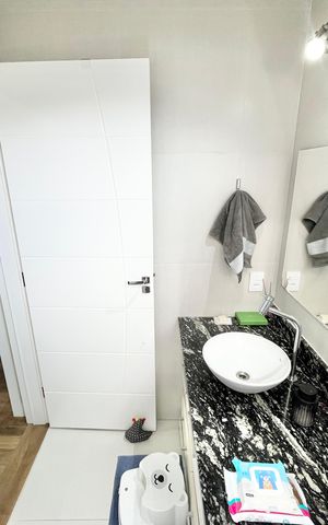 Apartamento à venda com 120m², 3 quartos e 2 vagas Apartamento à venda com 120m², 3 quartos e 2 vagasBanheiro 1