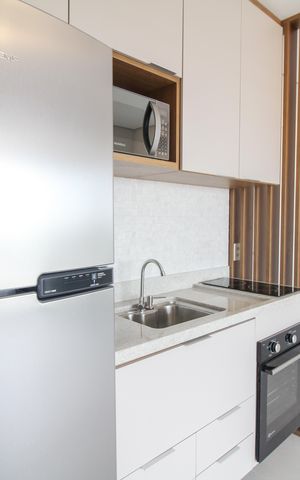 Studio para alugar com 30m², 1 quarto e 1 vaga Studio para alugar com 30m², 1 quarto e 1 vagaCozinha