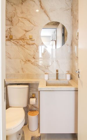 Studio para alugar com 30m², 1 quarto e 1 vaga Studio para alugar com 30m², 1 quarto e 1 vagaBanheiro