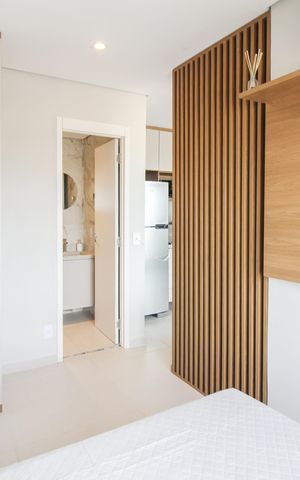 Studio para alugar com 30m², 1 quarto e 1 vaga Studio para alugar com 30m², 1 quarto e 1 vagaQuarto