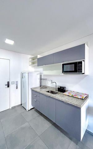 Studio à venda com 35m², 1 quarto e 1 vagaCozinha