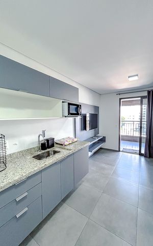 Studio à venda com 35m², 1 quarto e 1 vagaCozinha