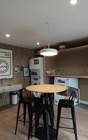 Studio para alugar com 24m², 1 quarto e sem vaga Studio para alugar com 24m², 1 quarto e sem vagaÁrea comum - Lavanderia