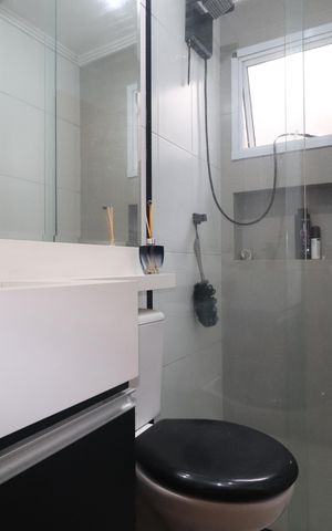 Apartamento à venda com 55m², 2 quartos e 1 vagaBanheiro Quarto 1 suíte