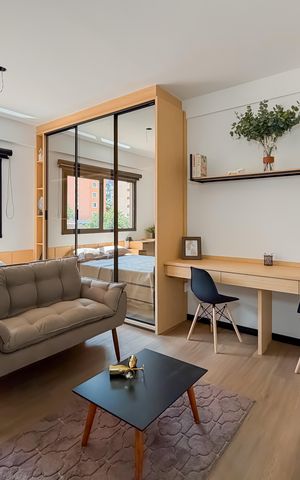 Studio à venda com 25m², 1 quarto e sem vagaStudio