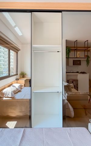 Studio à venda com 25m², 1 quarto e sem vagaArmários
