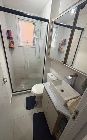 Apartamento à venda com 45m², 2 quartos e 1 vaga Apartamento à venda com 45m², 2 quartos e 1 vagaBanheiro