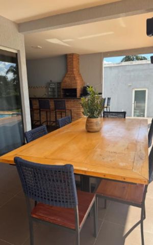 Casa de condomínio para alugar com 400m², 3 quartos e 2 vagasChurrasqueira