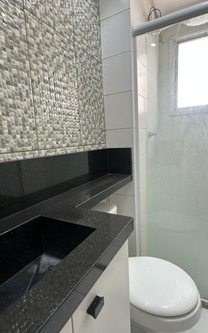 Apartamento à venda com 53m², 2 quartos e 1 vaga Apartamento à venda com 53m², 2 quartos e 1 vagaBanheiro