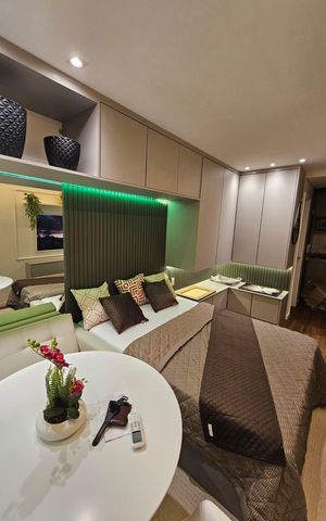 Apartamento à venda com 25m², 1 quarto e sem vaga Apartamento à venda com 25m², 1 quarto e sem vagaSala / Quarto