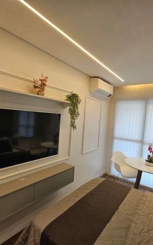 Apartamento à venda com 25m², 1 quarto e sem vaga Apartamento à venda com 25m², 1 quarto e sem vagaSala / Quarto