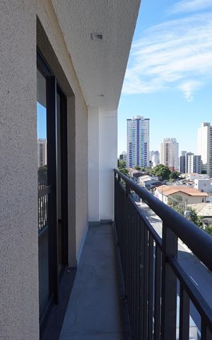 Studio à venda com 25m², 1 quarto e sem vagaVaranda