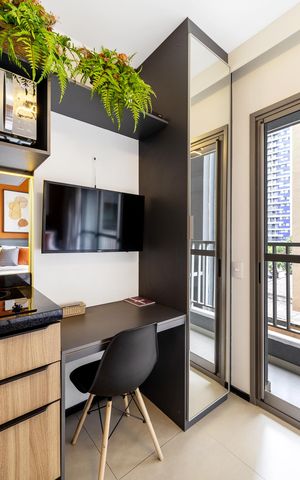 Apartamento à venda com 20m², 1 quarto e sem vaga Apartamento à venda com 20m², 1 quarto e sem vagaSala