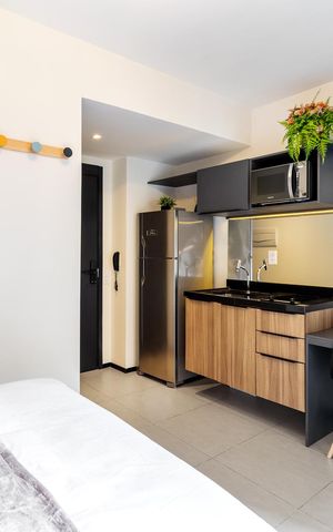 Apartamento à venda com 20m², 1 quarto e sem vaga Apartamento à venda com 20m², 1 quarto e sem vagaCozinha