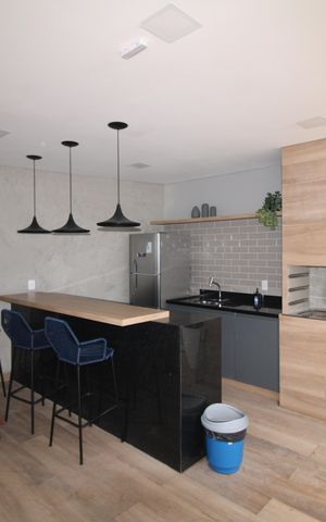 Studio à venda com 37m², 2 quartos e sem vagaÁrea Comum