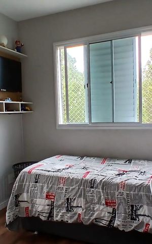 Apartamento à venda com 95m², 3 quartos e 2 vagasQuarto 2