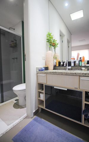 Apartamento à venda com 55m², 1 quarto e 1 vagaBanheiro da Suíte