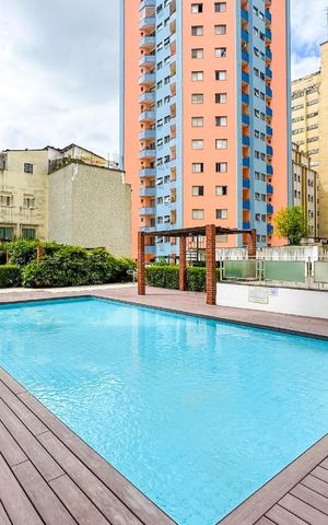 Apartamento à venda com 44m², 1 quarto e 1 vagaPiscina