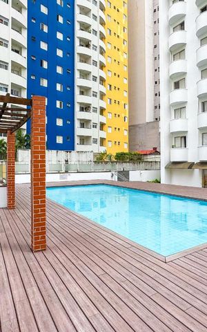 Apartamento à venda com 44m², 1 quarto e 1 vagaPiscina