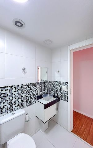 Apartamento à venda com 68m², 2 quartos e 1 vagaBanheiro social