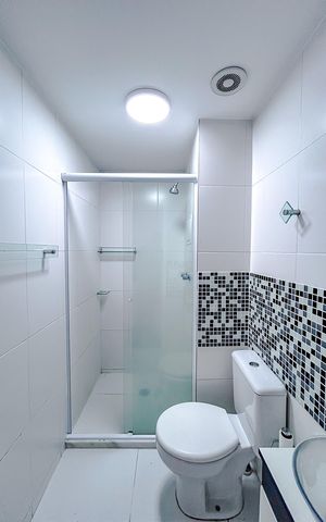 Apartamento à venda com 68m², 2 quartos e 1 vagaBanheiro social