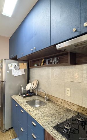 Apartamento à venda com 52m², 2 quartos e 1 vagaCozinha 