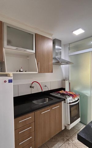 Apartamento para alugar com 48m², 2 quartos e 1 vaga Apartamento para alugar com 48m², 2 quartos e 1 vagaCozinha americana