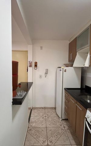 Apartamento para alugar com 48m², 2 quartos e 1 vaga Apartamento para alugar com 48m², 2 quartos e 1 vagaCozinha americana