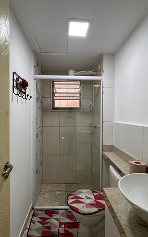 Apartamento para alugar com 48m², 2 quartos e 1 vaga Apartamento para alugar com 48m², 2 quartos e 1 vagaBanheiro social