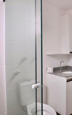 Apartamento para alugar com 42m², 1 quarto e 1 vaga Apartamento para alugar com 42m², 1 quarto e 1 vagaBanheiro