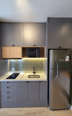 Studio à venda com 28m², 1 quarto e sem vagaStudio